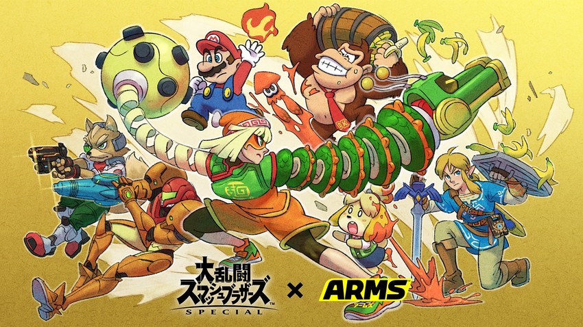 link, inkling player character, samus aran, mario, isabelle, and 3 more (the legend of zelda and 9 more) drawn by yamamoto_yuu