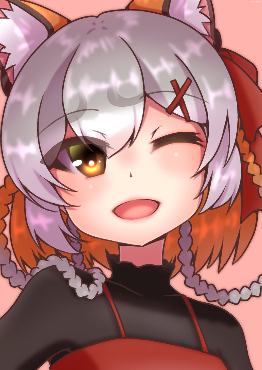 island fox (kemono friends and 1 more) drawn by hikarikmy