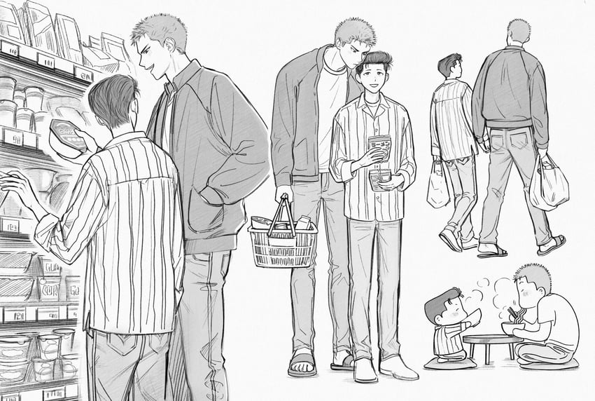sakuragi hanamichi and mito youhei (slam dunk) drawn by hanami7kawa11