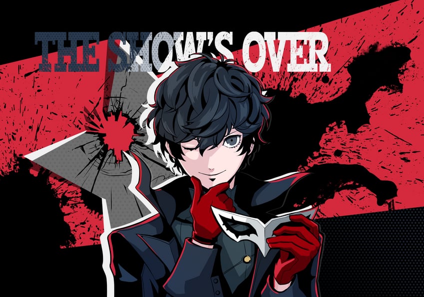 amamiya ren and joker (persona and 1 more) drawn by botati