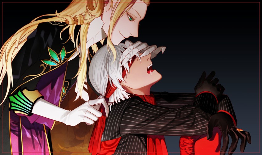 antonio salieri and wolfgang amadeus mozart (fate and 1 more) drawn by sindri