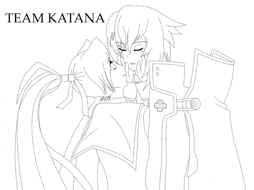 jin kisaragi and tokinomiya kamui (blazblue and 2 more)