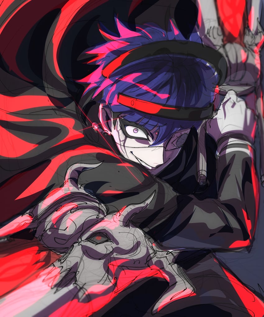omokage yugamu (the hundred line -last defense academy-) drawn by chamuchai