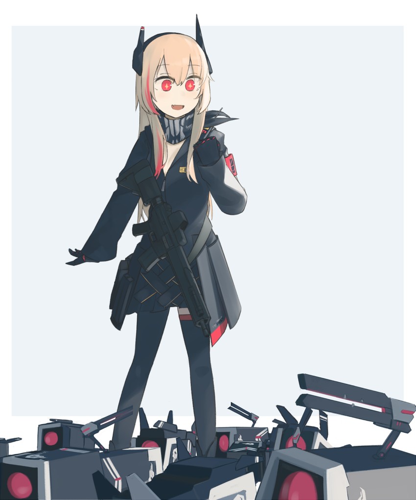 m4 sopmod ii and dinergate (girls' frontline) drawn by hinami047