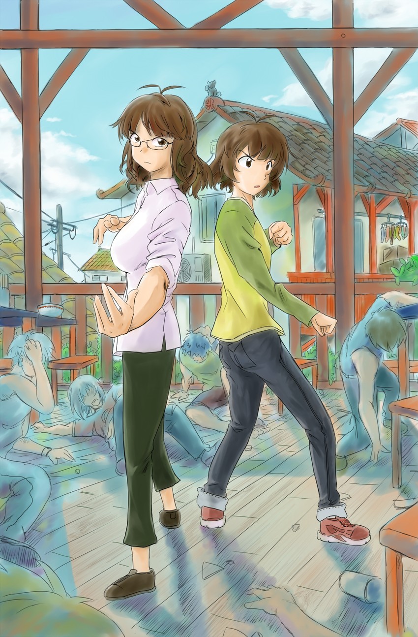 akizuki ritsuko and akizuki ryo (idolmaster and 1 more) drawn by nguyen_van-hai