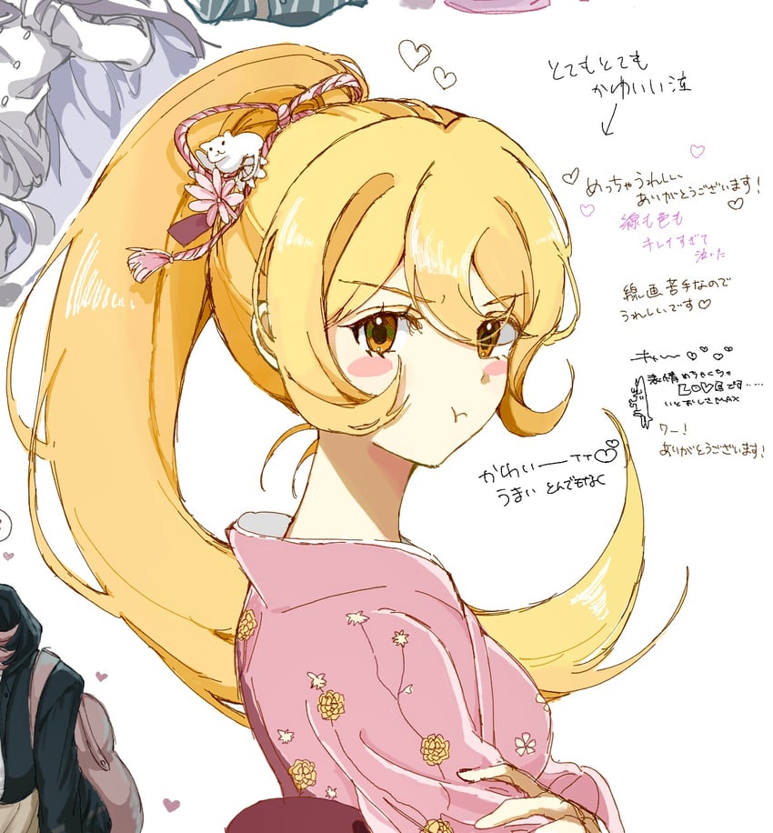 nanami chiaki and saionji hiyoko (danganronpa and 1 more) drawn by cho_koko-kyu_no_washi
