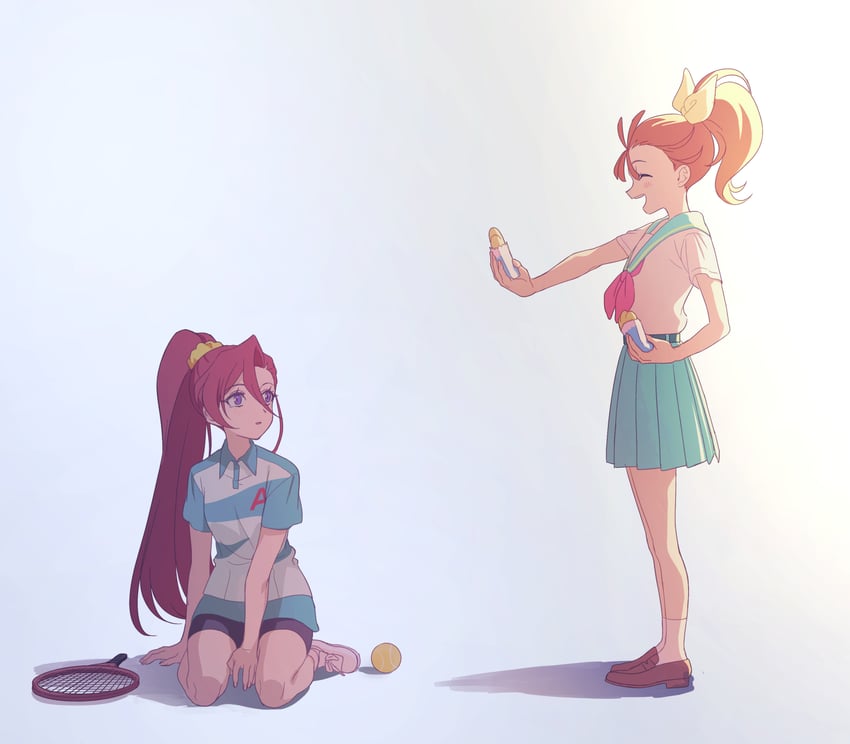 natsuumi manatsu and takizawa asuka (precure and 1 more) drawn by yuzu_sato