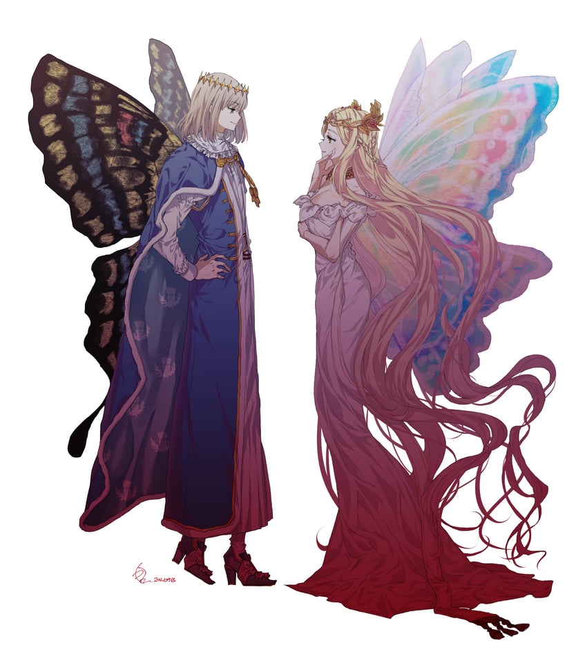 oberon and aurora (fate and 1 more) drawn by fgohanunsaram