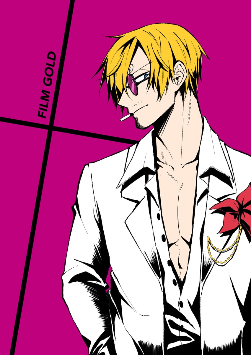 sanji (one piece and 1 more) drawn by sorase_(srsrs_000)