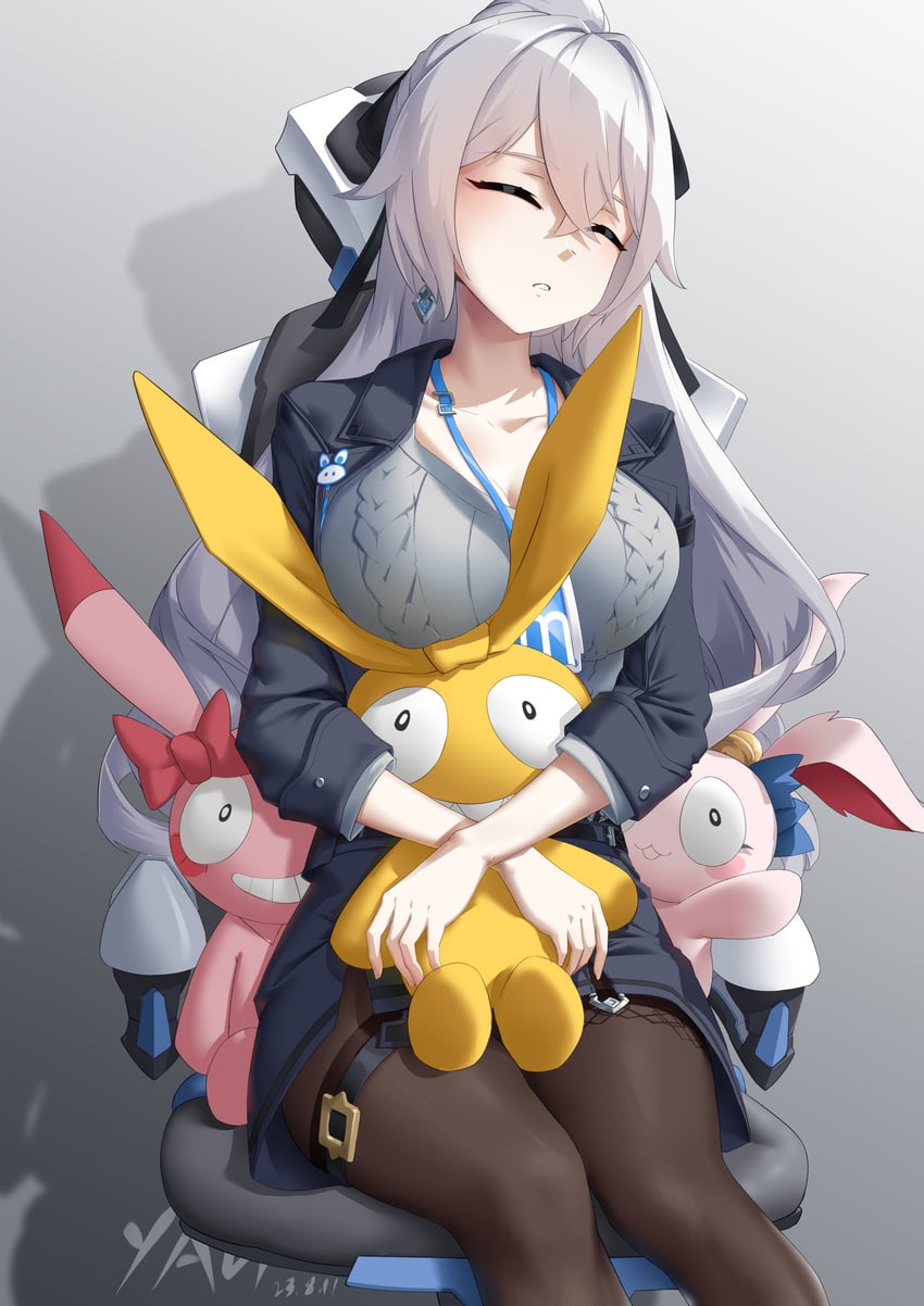 bronya zaychik, homu, homei, and homi (honkai and 1 more) drawn by yan_(unicorn404)