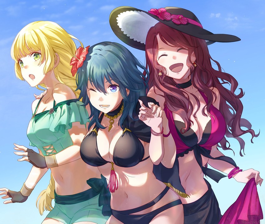 female byleth, dorothea arnault, and ingrid brandl galatea (fire emblem and 2 more) drawn by asao_(vc)