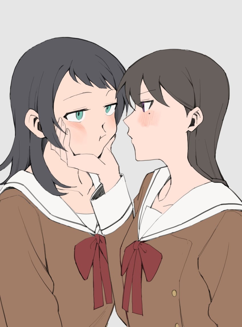 shiina taki and yahata umiri (bang dream! and 1 more) drawn by r_bishh
