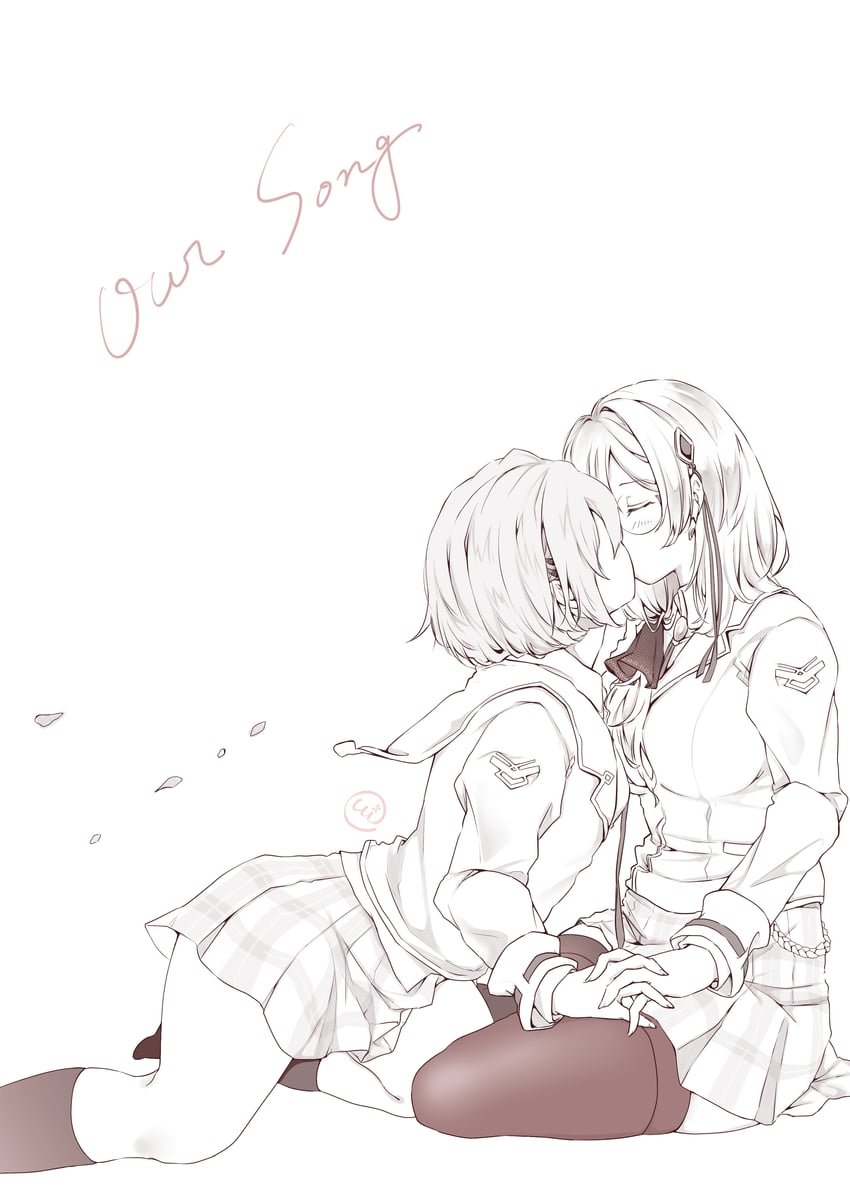 kayamori ruka and izumi yuki (heaven burns red) drawn by ui_mand_ra