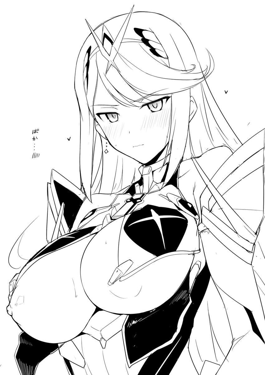 mythra (xenoblade chronicles and 1 more) drawn by halcon