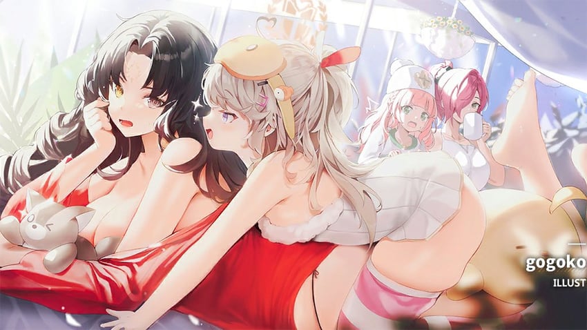 manjuu, trieste, roma, alfredo oriani, and pompeo magno (azur lane) drawn by gogoco