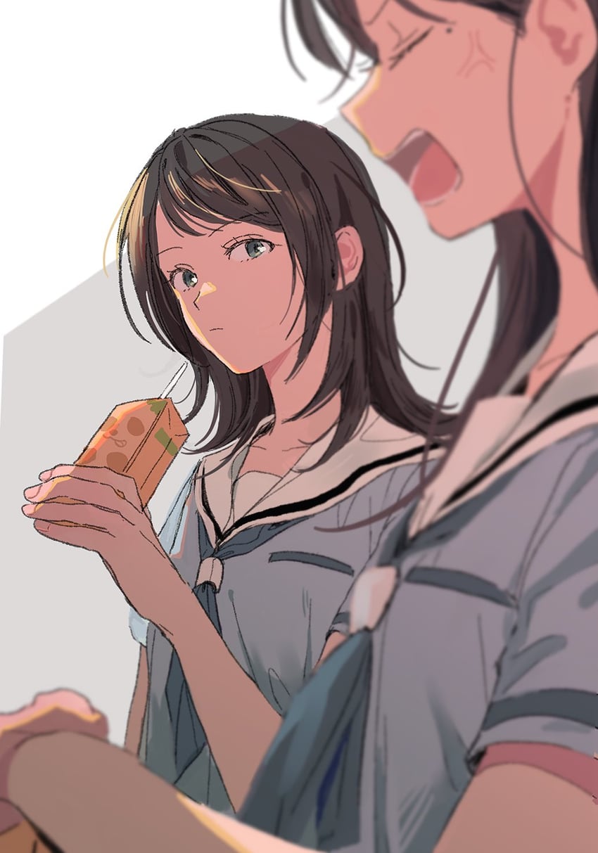 shiina taki and yahata umiri (bang dream! and 1 more) drawn by love8evill
