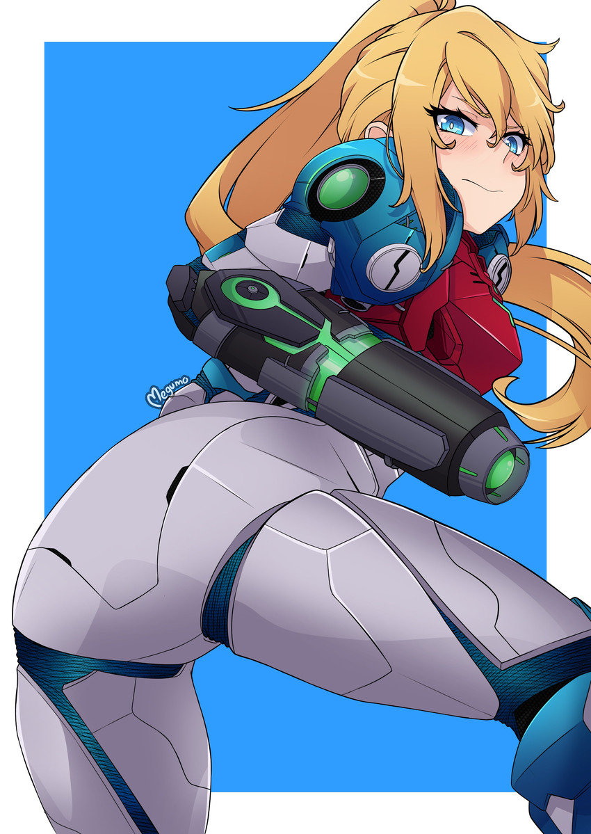 samus aran (metroid and 1 more) drawn by megumo
