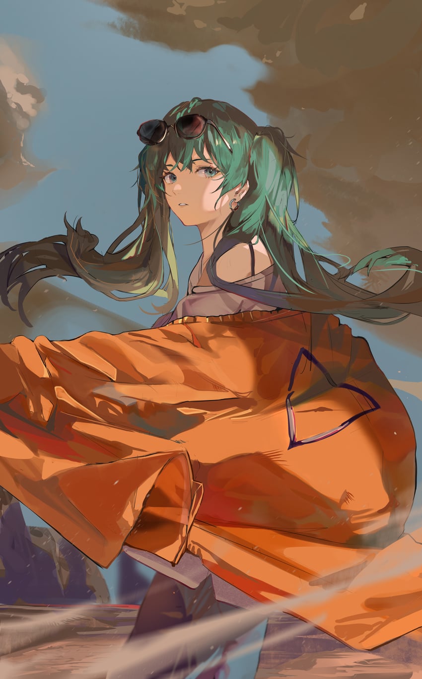 hatsune miku (vocaloid and 1 more) drawn by jenmin12