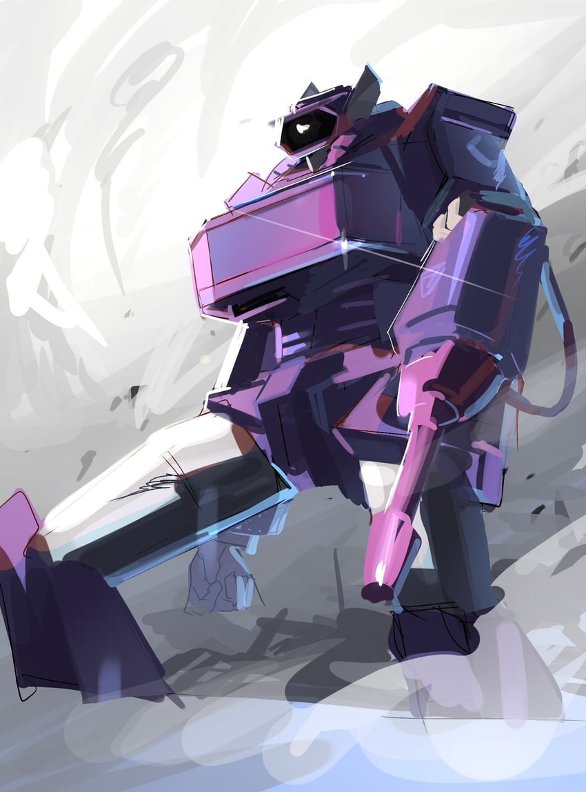 shockwave (transformers and 1 more) drawn by tumoko_1019