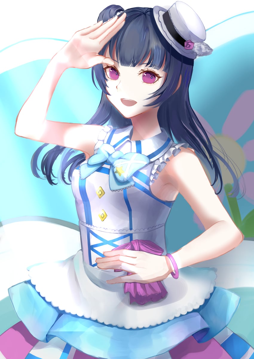 tsushima yoshiko (love live! and 1 more) drawn by aomireika