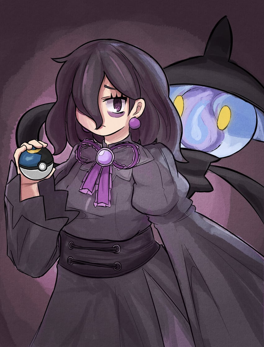 hex maniac and lampent (pokemon and 1 more) drawn by mcsquiddies