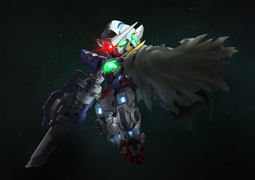gundam exia and exia repair (gundam and 2 more) drawn by zakuma