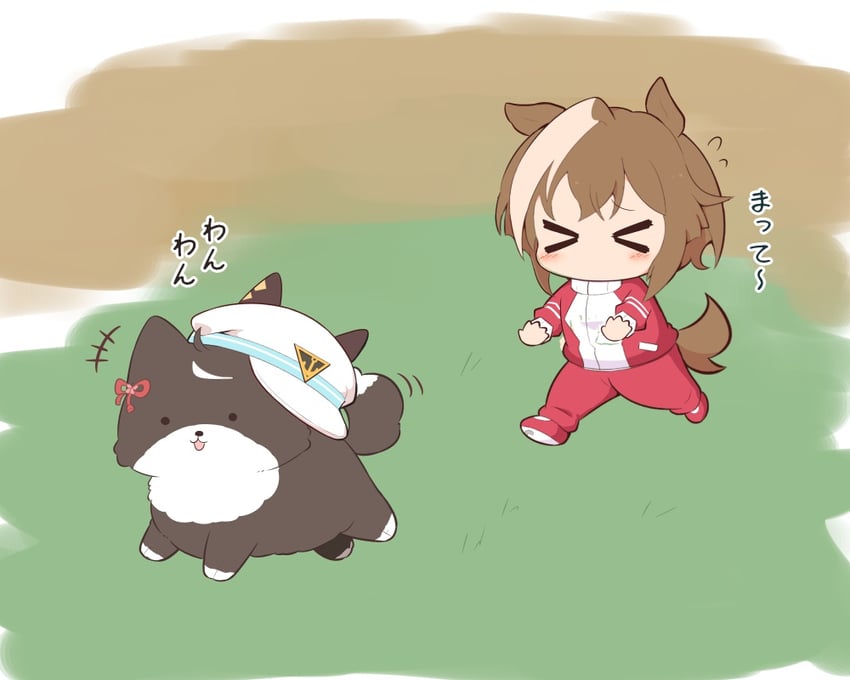 kitasan black and cheval grand (umamusume) drawn by gomashio_(goma_feet)