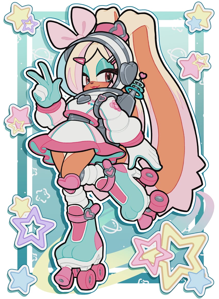 karat the beach bunny (original and 1 more) drawn by flora_(florathemoth)