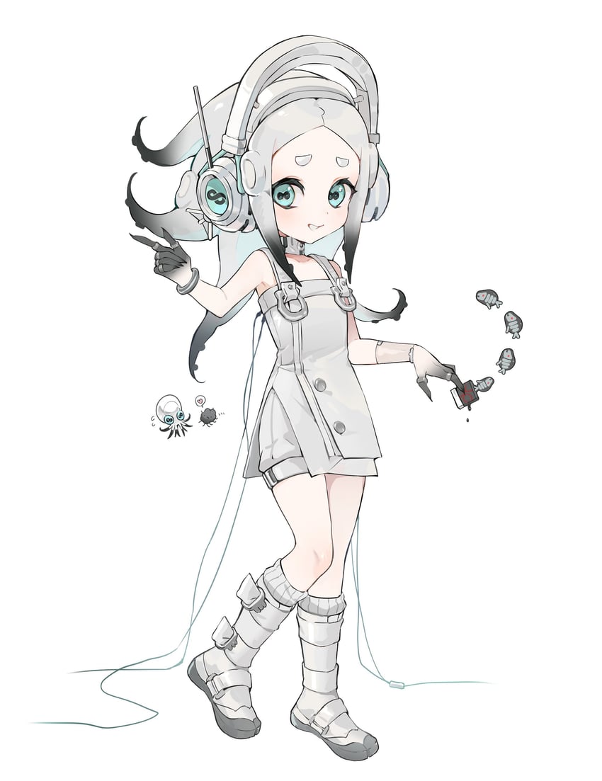 marching andante and smollusk (splatoon and 2 more) drawn by kumo_(kumo_hsc0216)