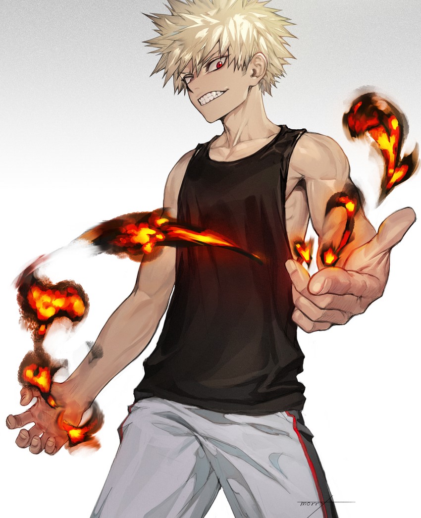bakugou katsuki (boku no hero academia) drawn by morry