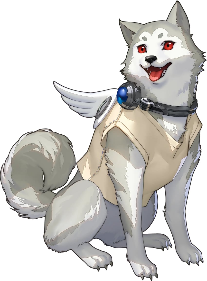 koromaru (persona and 2 more) drawn by shimada_azusa
