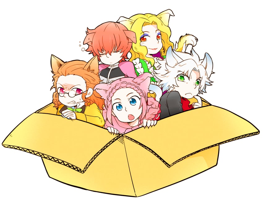 ludwig van beethoven, wolfgang amadeus mozart, franz schubert, frederic chopin, and franz liszt (classicaloid) drawn by rikka_(web)