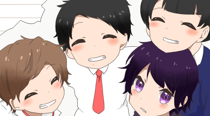 shijima kiriko, chase, tomari shinnosuke, and shijima gou (kamen rider and 2 more)