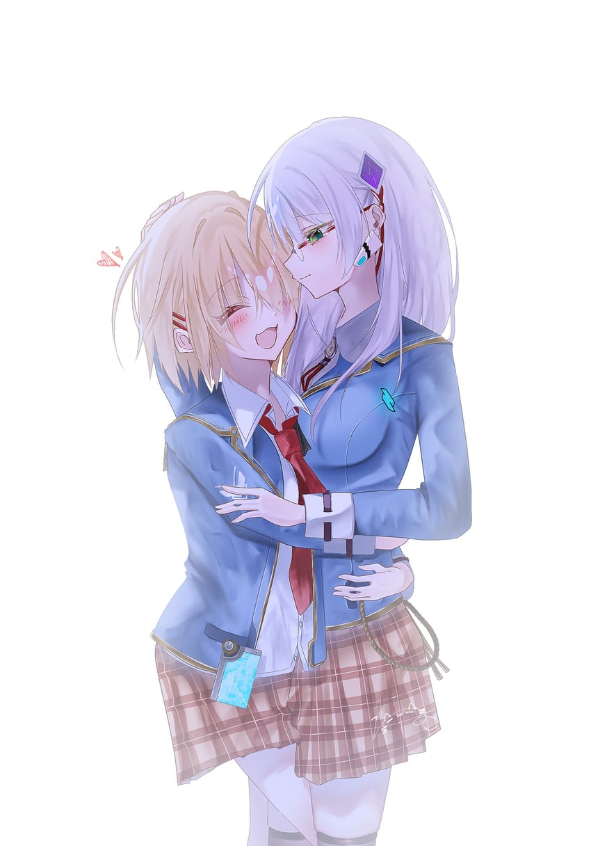 kayamori ruka and izumi yuki (heaven burns red) drawn by match_neco