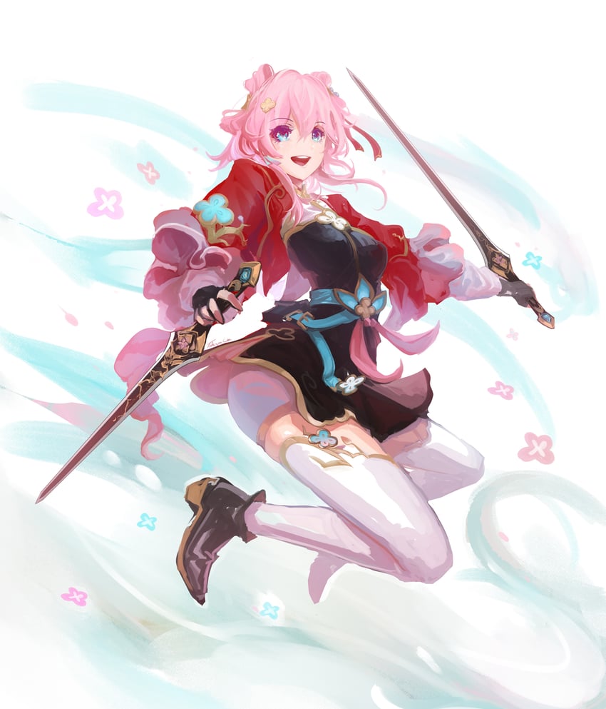 march 7th (honkai and 1 more) drawn by takaya_lee