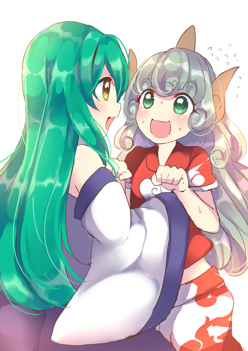 kochiya sanae and komano aunn (touhou) drawn by ougi_hina