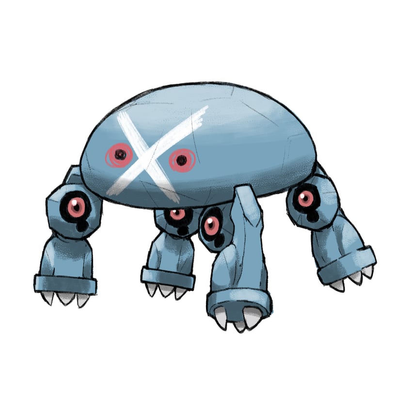 metagross and beldum (pokemon) drawn by blacknirrow