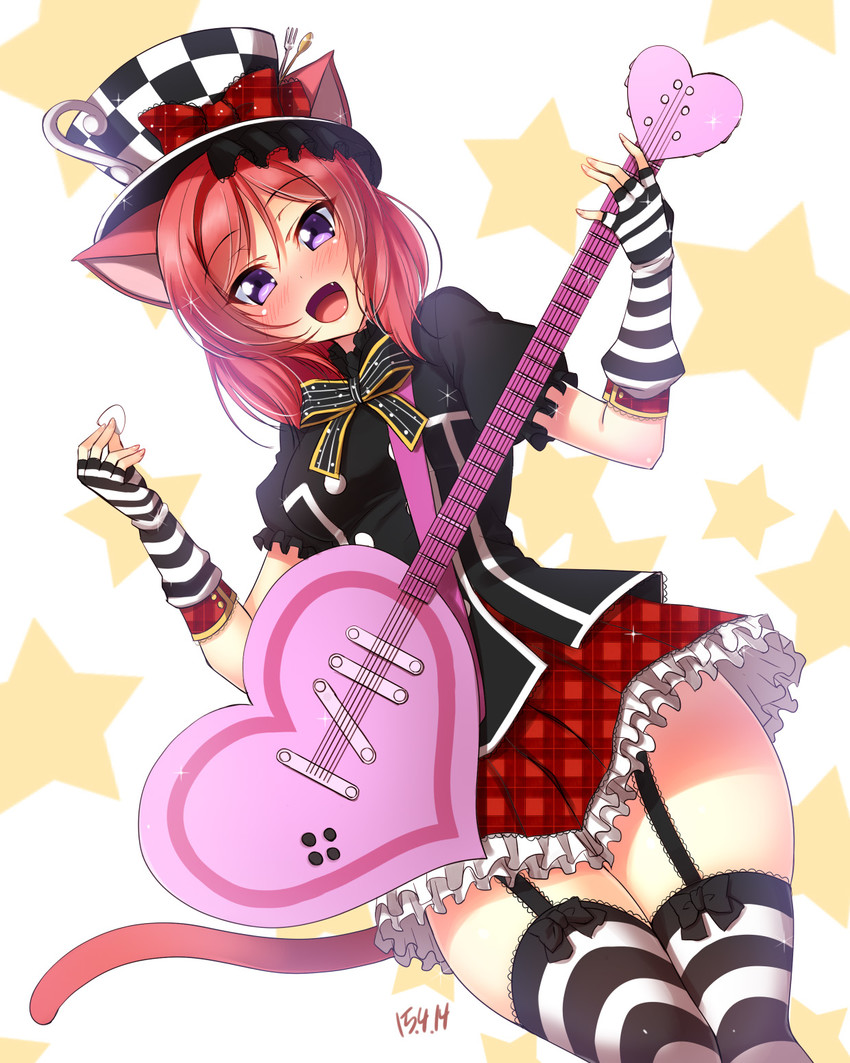 nishikino maki, cyan, and strawberry heart (love live! and 2 more) drawn by yu-ta