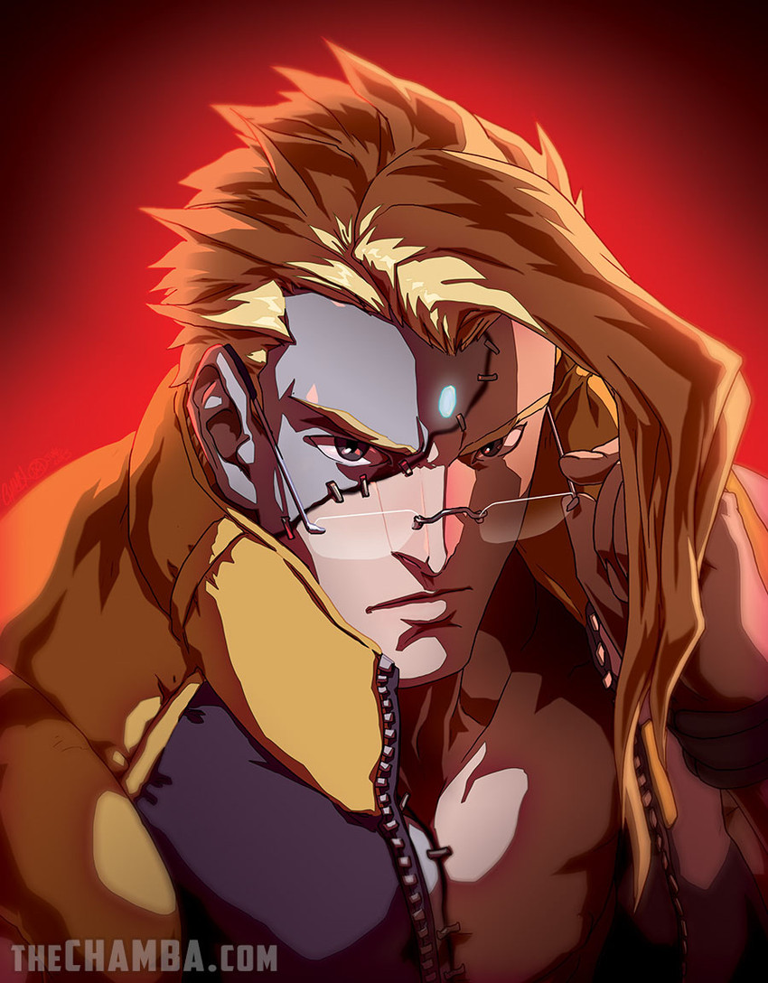 charlie nash (street fighter and 1 more) drawn by chamba