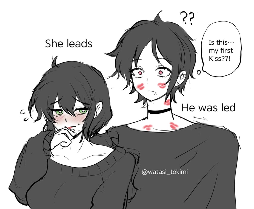 ashley graves and andrew graves (the coffin of andy and leyley) drawn by watasi_tokimi