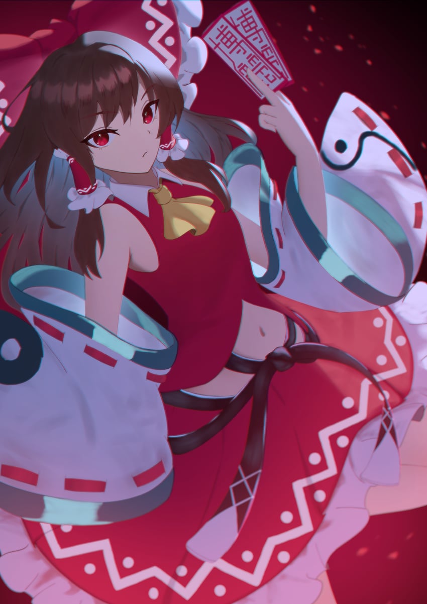 hakurei reimu (touhou and 1 more) drawn by tachyon663504
