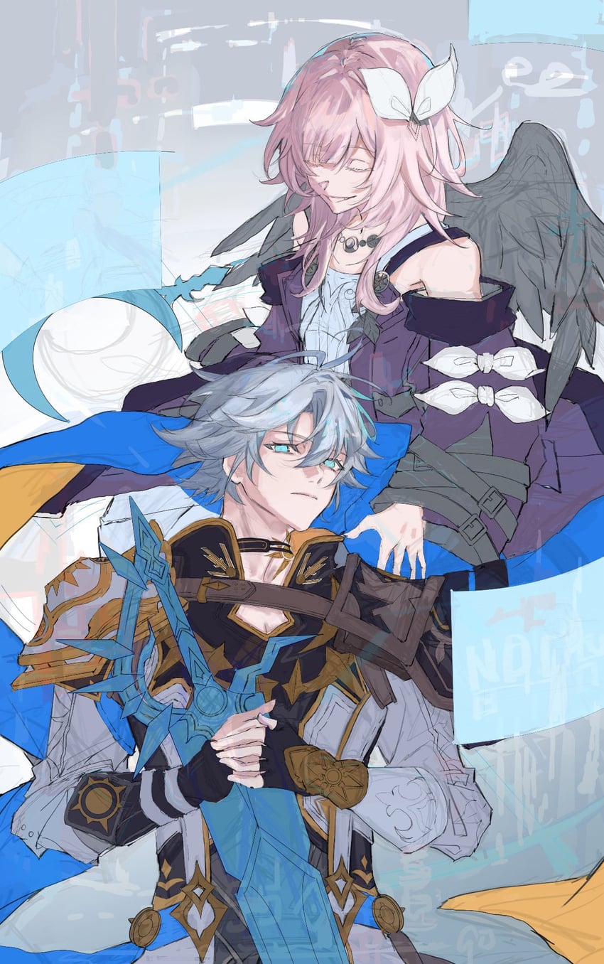 phainon and cyrene (honkai and 1 more) drawn by omj_u