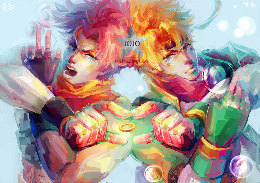 joseph joestar and caesar anthonio zeppeli (jojo no kimyou na bouken and 1 more) drawn by oreki_genya