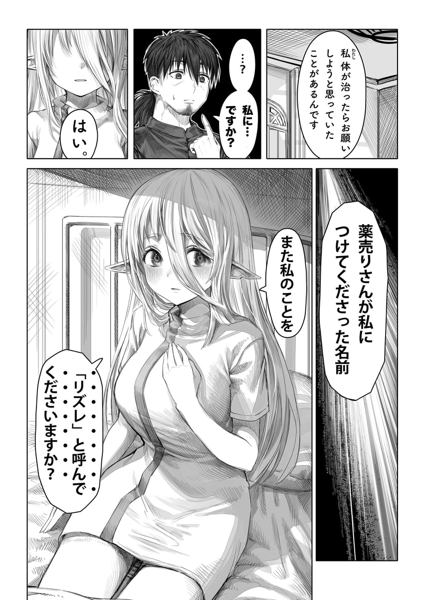 reszurre and kusuriuri-san (boroboro no elf-san wo shiawase ni suru kusuri uri-san) drawn by gibagiba