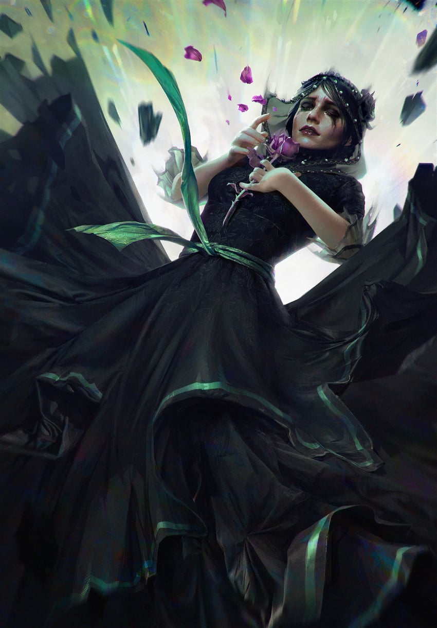 iris von everec (the witcher and 2 more) drawn by akreon