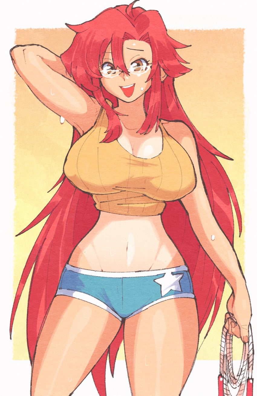 yoko littner and yomako (tengen toppa gurren lagann and 1 more) drawn by inkerton-kun