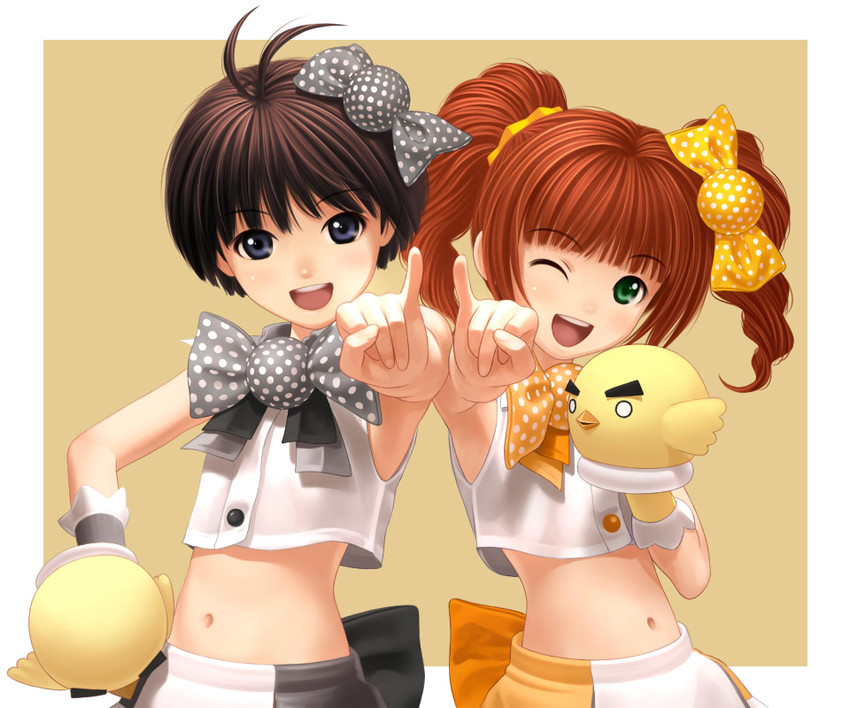 kikuchi makoto and takatsuki yayoi (idolmaster and 1 more) drawn by nekopuchi