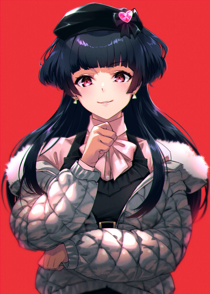 mayuzumi fuyuko (idolmaster and 1 more) drawn by mikel_(4hands)