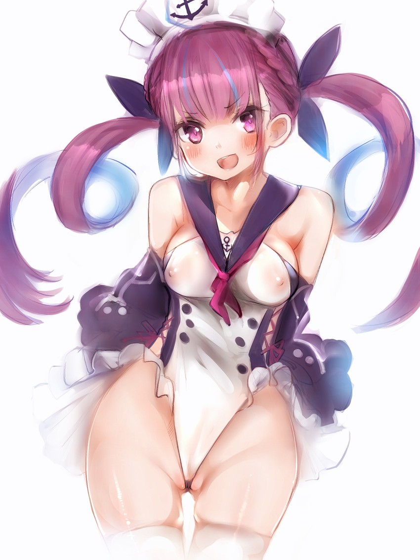minato aqua (hololive and 1 more) drawn by nanashi_(nlo)