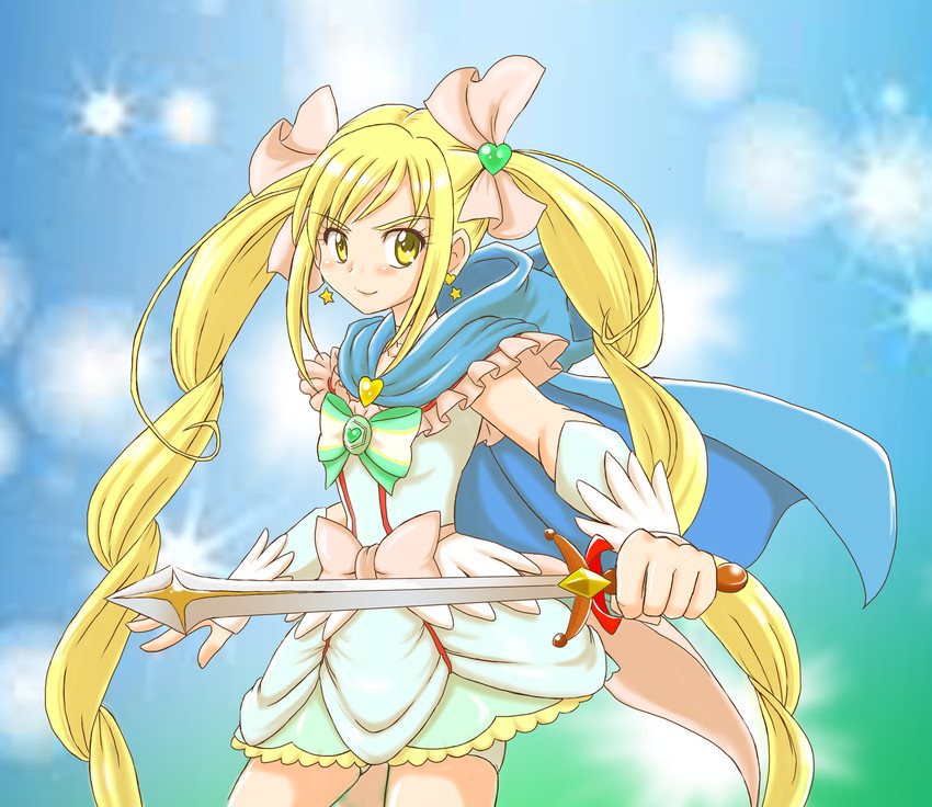 sakagami ayumi and cure echo (precure and 3 more) drawn by hoshikawa_tsukimi